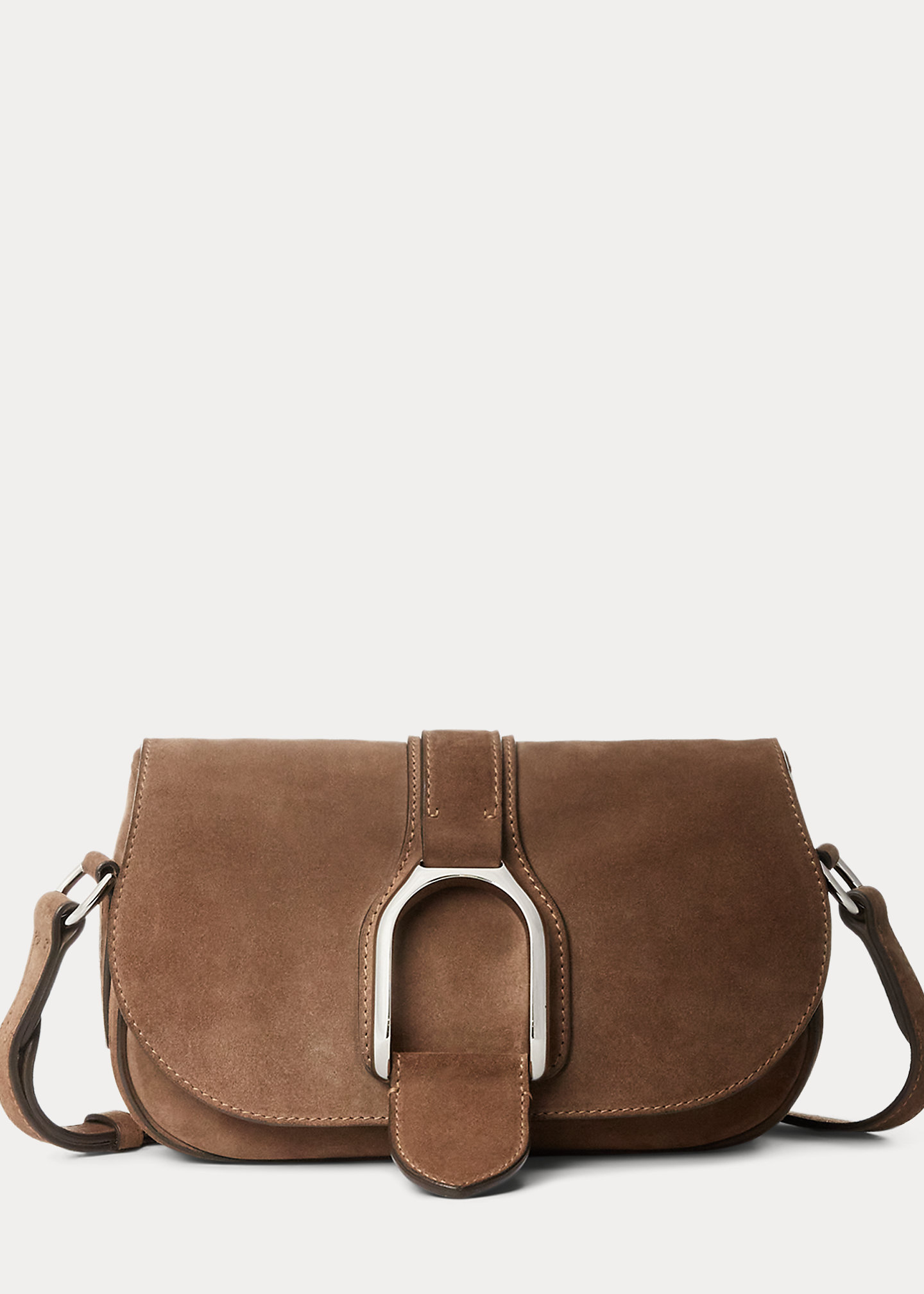 Ralph Lauren Welington Flap Leather Crossbody Bag